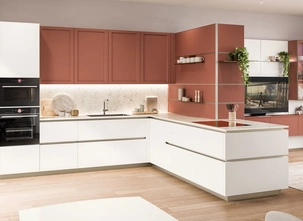 Cucina Moderna con penisola Lounge 01 di Veneta Cucine