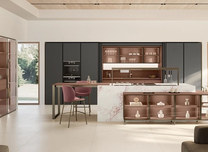 Cucina Moderna con isola Lounge 02 di Veneta Cucine