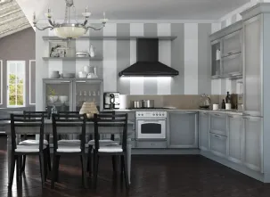 Cucina angolare Shabby Chic Le Gemme composizione 03 di Le Fablier