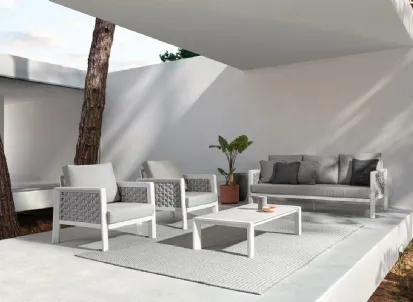 Divano da giardino con poltrone modello Otavio di Bizzotto