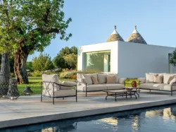 Arredo da esterno Capri in tessuto e alluminio di Talenti