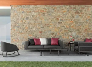 Arredo da esterno in tessuto e alluminio CleoSoft Alu di Talenti