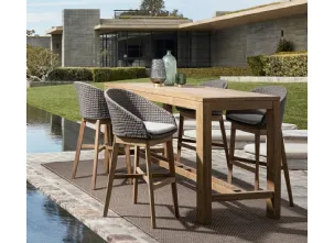 Sgabello da giardino Coachella in corda per Bizzotto