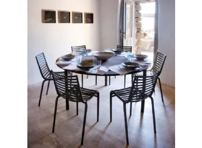 Sedia da giardino o da interno in plastica PIP-E di Driade