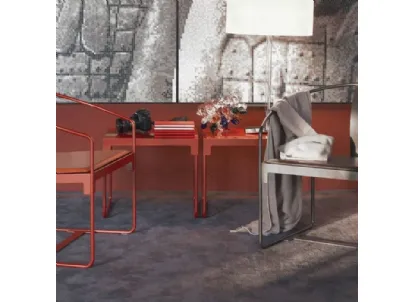 Tavolino da esterno con struttura in acciaio e piano in lamiera MINGX di Driade