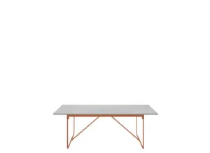 Tavolo da giardino con struttura in acciaio e piano in Quarzite MINGX di Driade