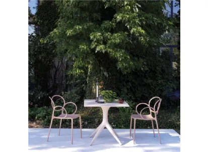 Sedia impilabile per esterno Sissi Green Collection di Driade