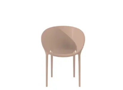 Sedia da esterno impilabile in plastica SOFT EGG di Driade