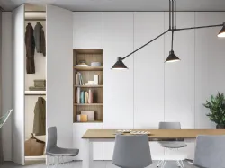 Armadio con ante battenti 05B in melaminico Bianco Cinquanta3