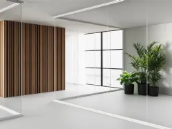 Pareti divisorie in vetro per Ufficio Infinity di Las Mobili