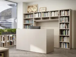 Libreria a ponte 17A in melaminico di Cinquanta3