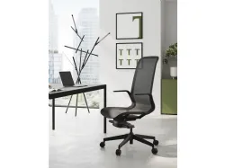 Poltrona direzionale Trama in tessuto tecnico di Las Mobili