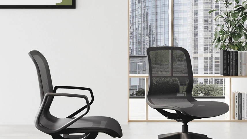 Poltrona direzionale Trama in tessuto tecnico di Las Mobili