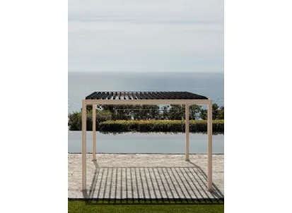 Pergola Ocean Natural Antracite a isola di Bizzotto